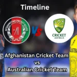 afghanistan national cricket team vs australian men’s cricket team timeline