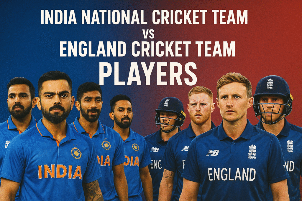 india national cricket team vs england cricket team players