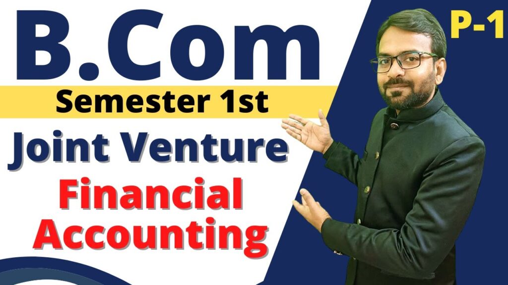 Joint Venture Accounting B.Com 1st Year PDF