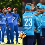 Afghanistan vs England cricket timeline image.