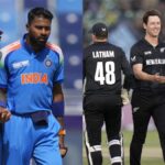 “New Zealand cricket team vs India cricket team timeline graphic.”