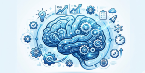 Visual representation of Giniä concept focused on smart thinking and efficiency