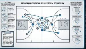 Zuyomernon system basketball tactical diagram