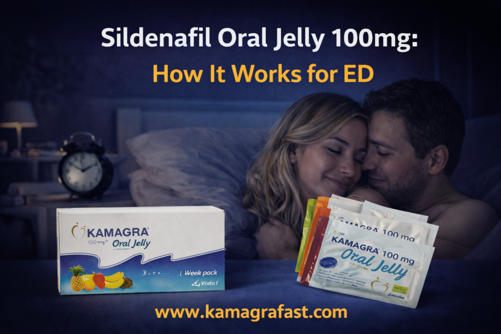 Sildenafil Oral Jelly 100mg: How It Works for ED