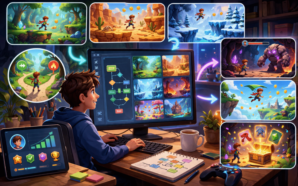 How to Add Surprise with Prompting in No Code AI Game