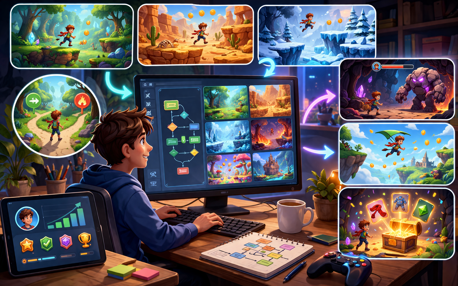 How to Add Surprise with Prompting in No Code AI Game