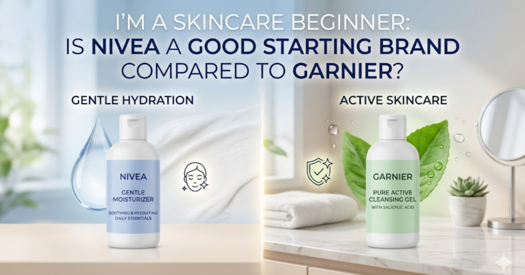 i'm a skincare beginner. is nivea a good starting brand compared to garnier?